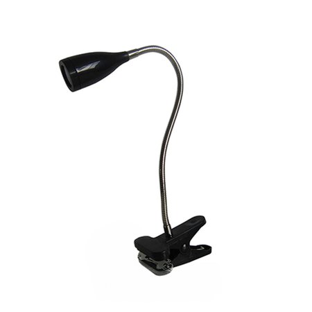 ALL THE RAGES All The RagesFlexible Gooseneck LED Clip Light Black LD2005-BLK